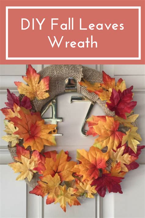 DIY Fall Leaves Wreath - Beanies & Weenies