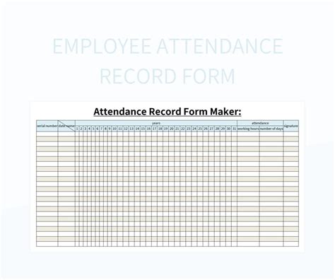 The Attendance Record Is Shown In This File - vrogue.co