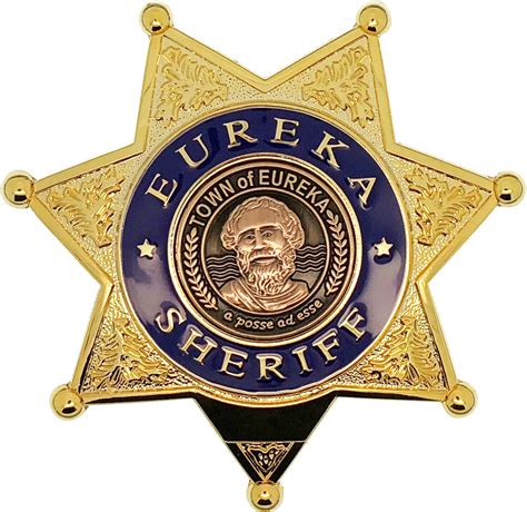 EUREKA TOWN SHERIFF STAR BADGE - Chicago Cop Shop