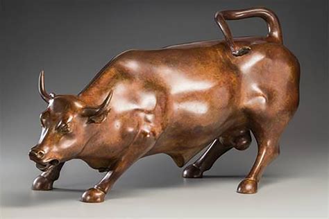 Prototype of Wall Street bull statue sells for $37K at auction