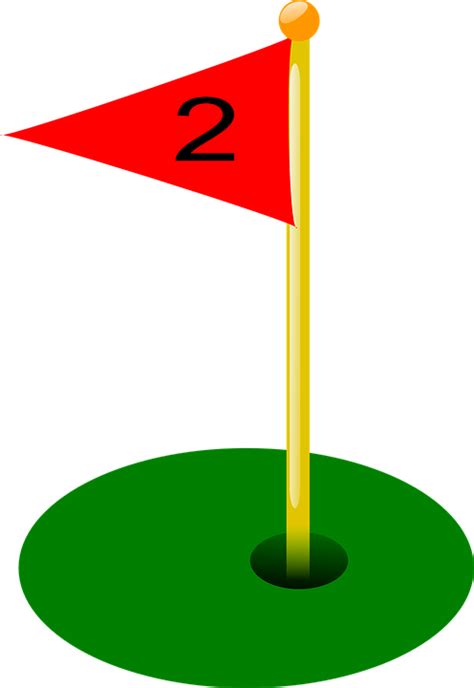 Golf Hole Flag · Free vector graphic on Pixabay