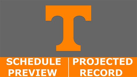 Tennessee 2024 College Football Schedule Preview/Projected Record - YouTube