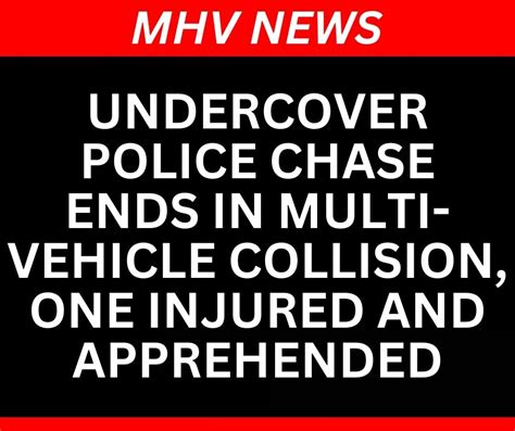 Undercover Police Chase Ends in Multi-Vehicle Collision, One Injured ...