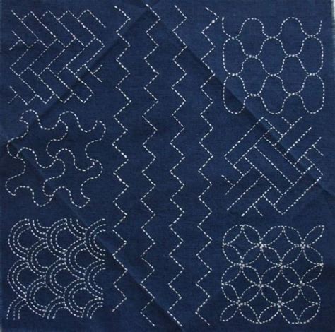 SASHIKO pattern sampler | Sashiko pattern, Sashiko, Japanese embroidery