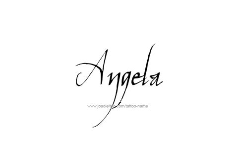 Angela Name Tattoo Designs