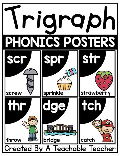 Trigraph Phonics Posters - A Teachable Teacher