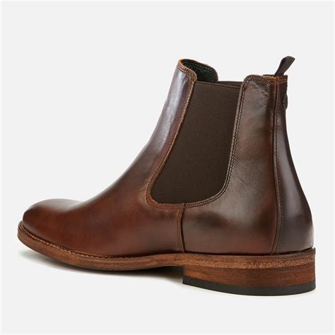 Barbour Men's Bedlington Leather Chelsea Boots in Brown for Men - Lyst