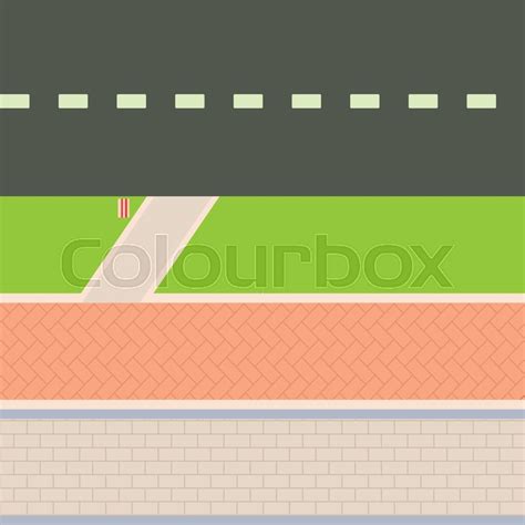 Sidewalk icon. Cartoon illustration of ... | Stock vector | Colourbox