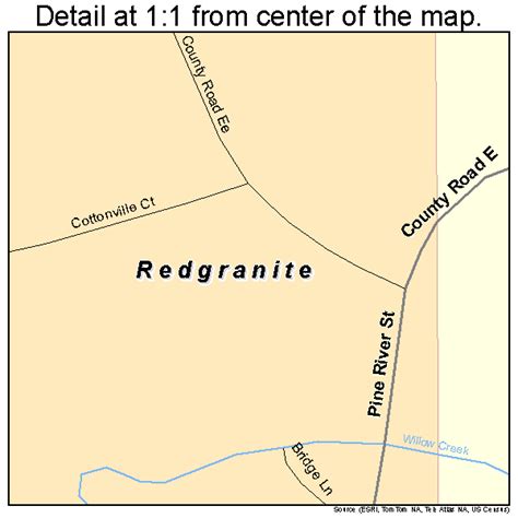 Redgranite Wisconsin Street Map 5566625