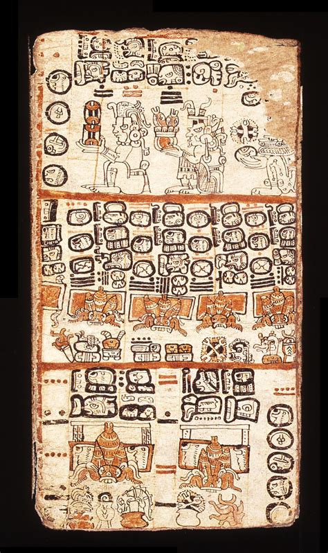 Mayan Book (Codex) Folding Book made from Bark Cloth Pre Columbian Ancient Mexico, Ancient Mayan ...