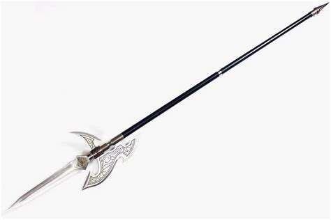 Silver cut Halberd/Chinese spear/Stainless steel – Chinese Sword store