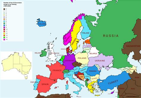 Everyone's doing Eurovision maps on this sub, so here is mine: a ...