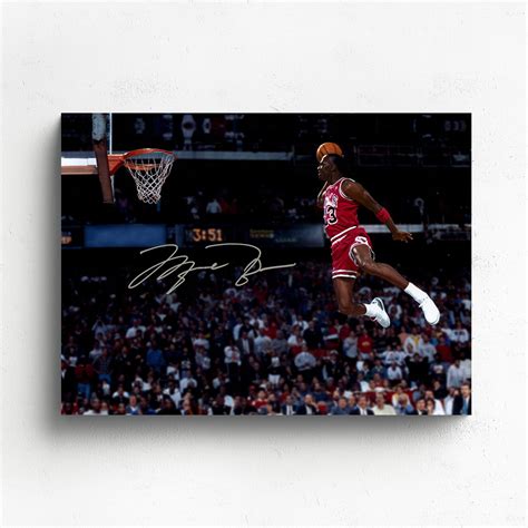 Canvas - Michael Jordan Dunk | Taylormade Memorabilia | Sports Memorabilia Australia