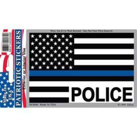 POLICE BLUE LINE American Flag Sticker Decal Law Enforcement - Etsy