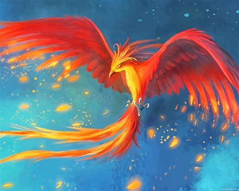 Phoenix Bird Mythology - Paint By Numbers - Num Paint Kit