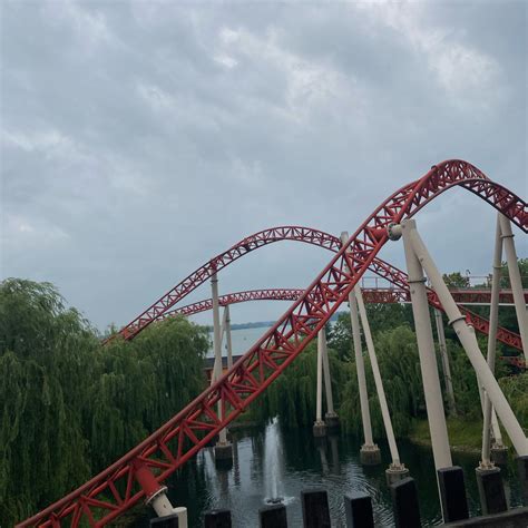 [Maverick] [Cedar Point] stands out against the clouds : r/rollercoasters