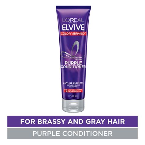 L'Oreal Paris Elvive Color Vibrancy Purple Conditioner, Color Treated ...