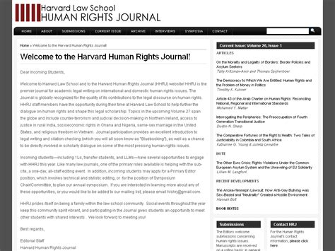 Harvard Law School Human Rights Journal