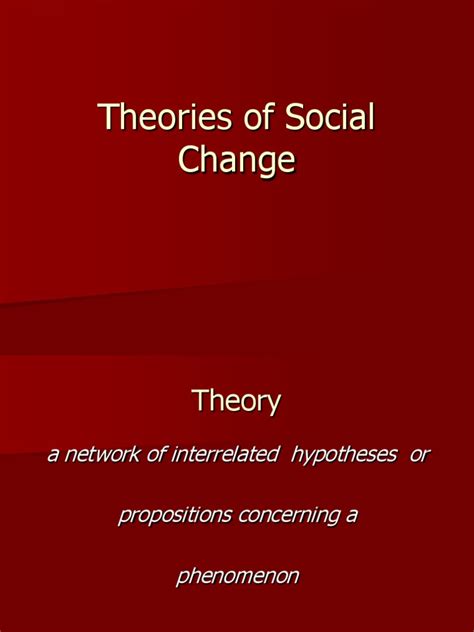 (Lecture) Theories of Social Change | PDF | Social Conflict | Social Group