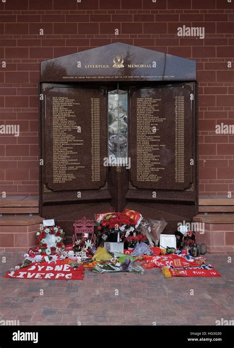 Hillsborough Disaster memorial in its new position at Anfield Stock ...