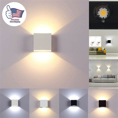 Amerteer Dimmable Wall Sconces Modern LED Wall Lamp 12W Indoor Wall ...