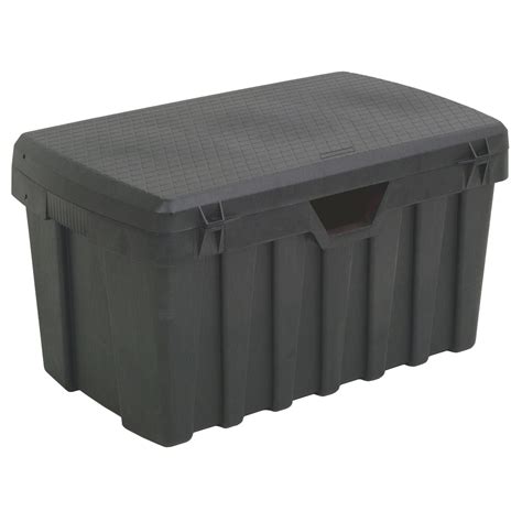 CONTICO 53-Gallon Black Plastic Storage Trunk at Lowes.com