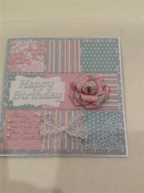 Craftworks cards papers and flower | Card sketches, Craftwork cards, Simple cards