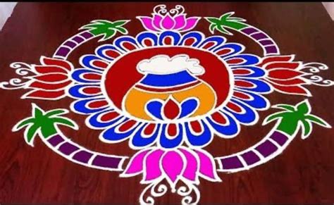 Try these simple Sankranti rangoli designs for a colourful festive season