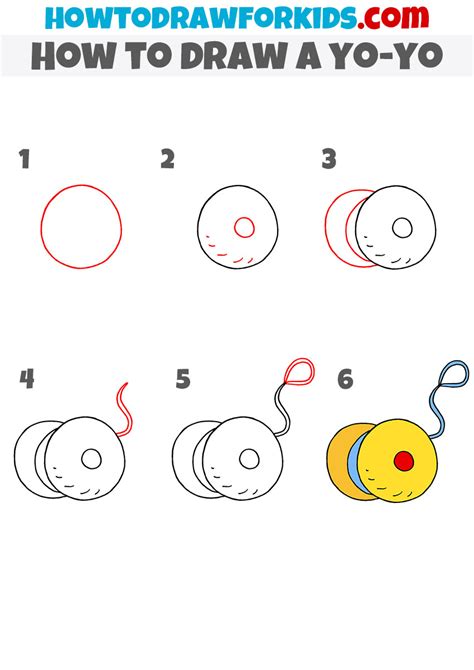 How to Draw a Yo-Yo - Easy Drawing Tutorial For Kids