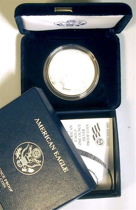 2007 Silver Eagle PROOF In Box with COA 2007-W American Silver Eagle ...