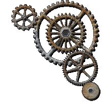 steampunk wheel gear gif - Free animated GIF - PicMix