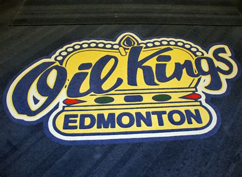 Edmonton Oil Kings Custom Made Carpet Logo From Main Locker Room Floor ...