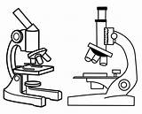 Microscope Coloring Page sketch template