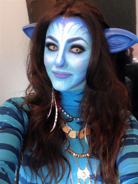 Avatar: Makeup Tutorial for Fancy Dress | Avatar makeup, Amazing halloween makeup, Fantasy costumes