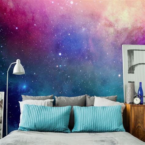 25+ Fantastic Painting Decor Ideas for Your Bedroom Wall (With images) | Galaxy bedroom, Bedroom ...