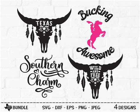 Country Bundle SVG Cut File Country Shirt Design Cow Skull | Etsy