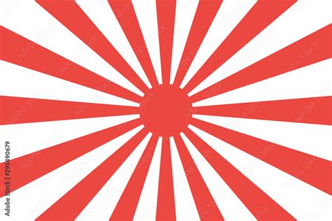 Japanese imperial navy flag isolated vector design. Abstract japanese ...