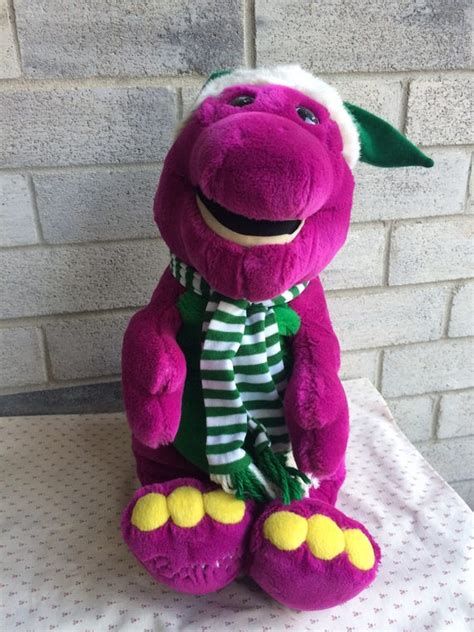 Barney Doll Plush Santa