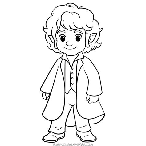 Bilbo Baggins easy drawing | Easy Drawing Ideas