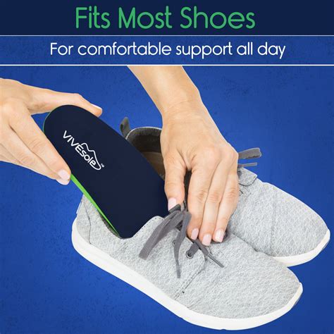 Plantar Fasciitis Insoles by ViveSole - Arch Support Orthotics -Shoe ...