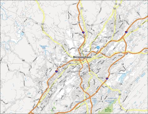 Birmingham Map [Alabama] - GIS Geography