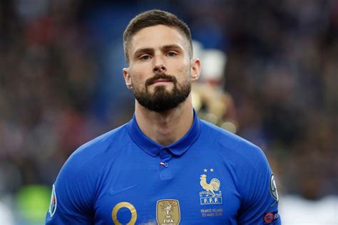 Olivier Giroud of France looks on before the 2020 UEFA European ...