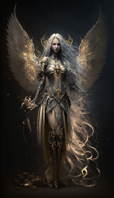 Warrior angel created with AI by Amanda Church Gothic Fantasy Art, Anime Art Fantasy, Fantasy ...