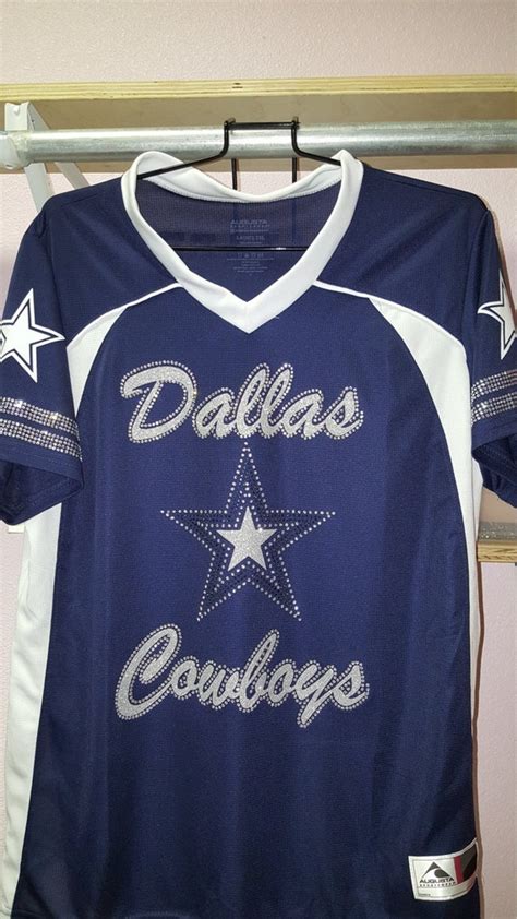 Dallas Cowboys bling shirts Nfl rhinestone shirts Football