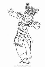The Balinese Culture Coloring Page  Pages Book Art sketch template