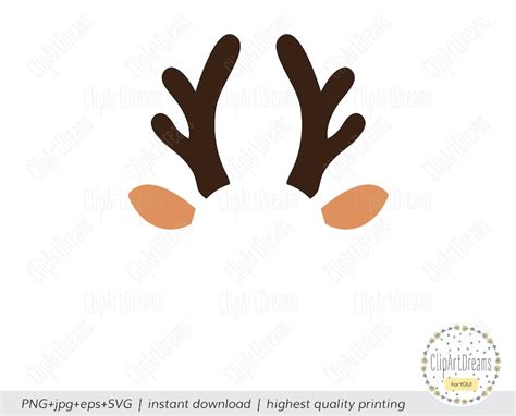 Little Boy Deer Antler Svg