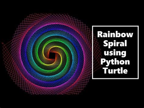 Rainbow Spiral using Python Turtle - YouTube