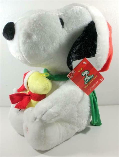 Musical Christmas Snoopy With Woodstock Soft Plush By Gemmy With Tags 16 Inches #Gemmy in 2020 ...