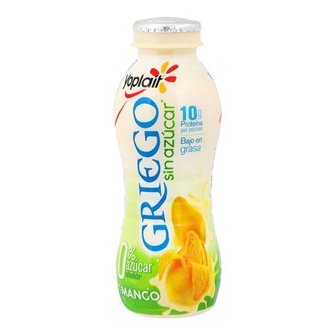 Yoghurt bebible Yoplait Griego mango sin azúcar bajo en grasas 220 g | Walmart