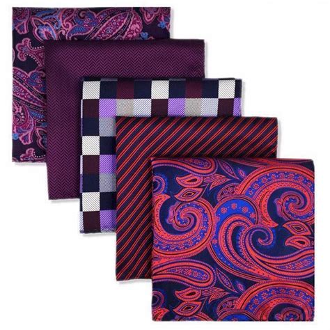 Stylish Pocket Square - Assorted Patterns/ Colours - 5 Pack - JackClass.com | Men's pocket ...